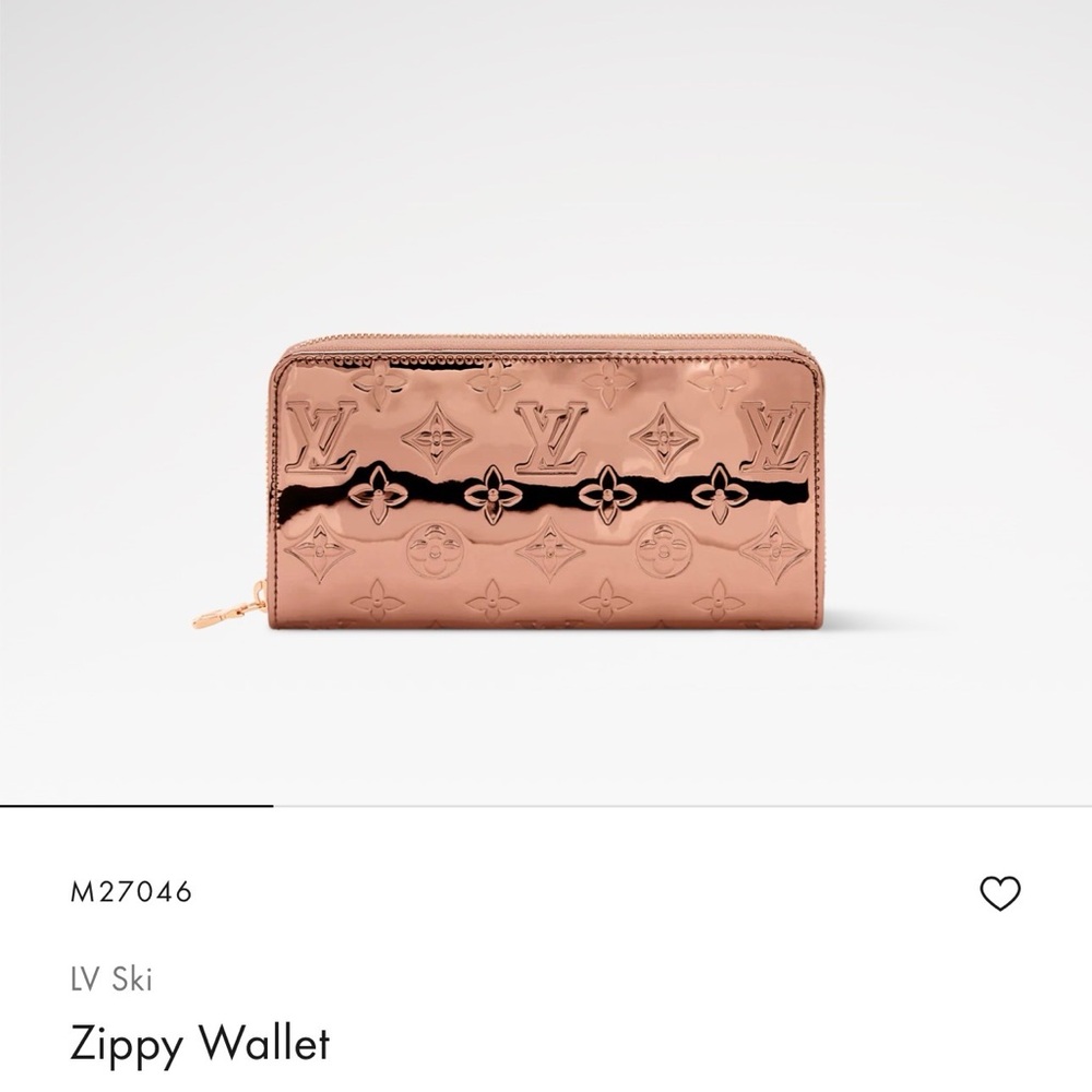 Louis Vuitton Ski collection Zippy Wallet Monogram Miroir Copper